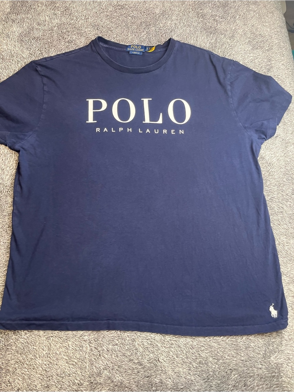 Polo Ralph Lauren Navy Blue Crewneck T-Shirt Large Classic Fit